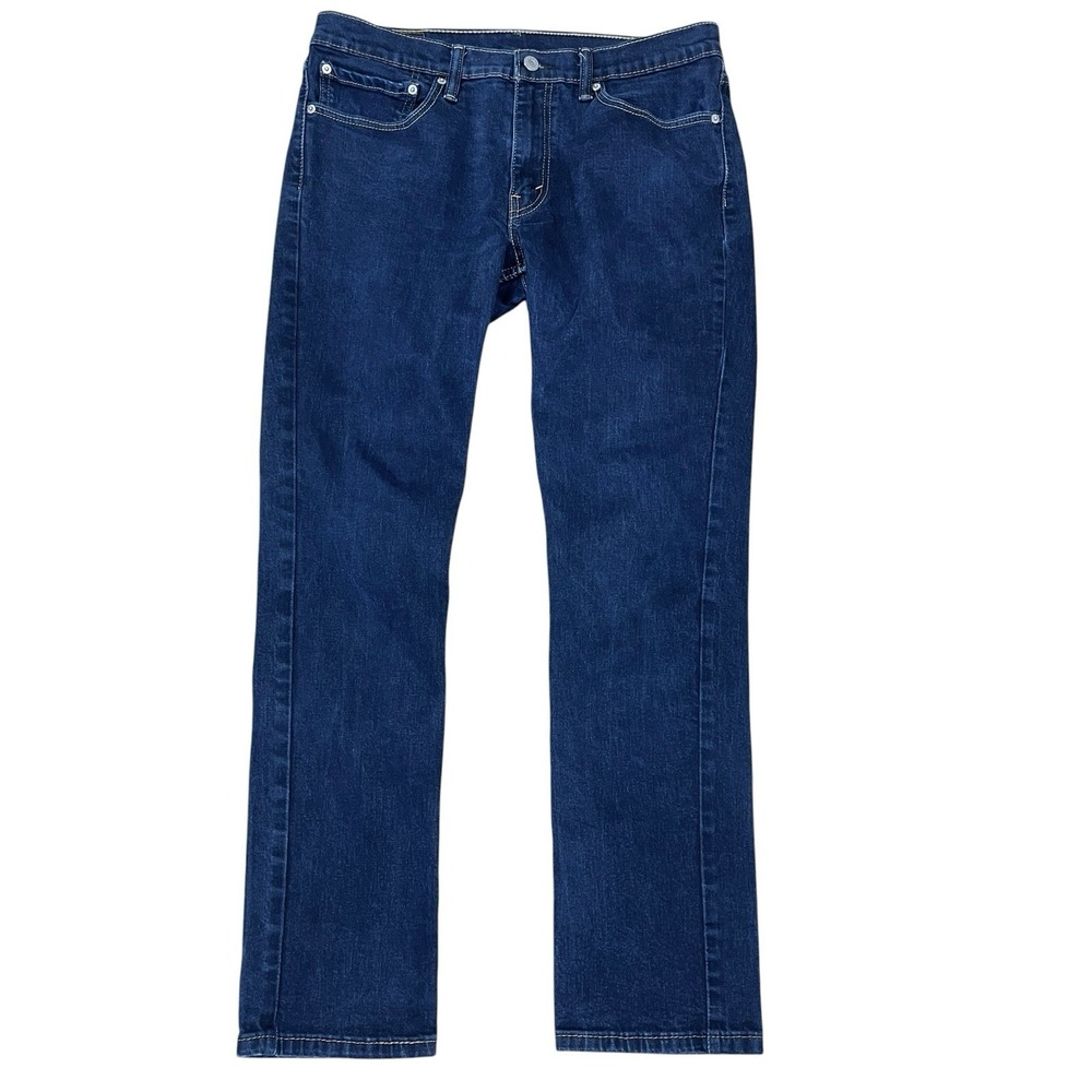 Levi's 511 Slim Straight Jeans Mens 34x32 (Fits 34x31) Dark Wash Blue Denim